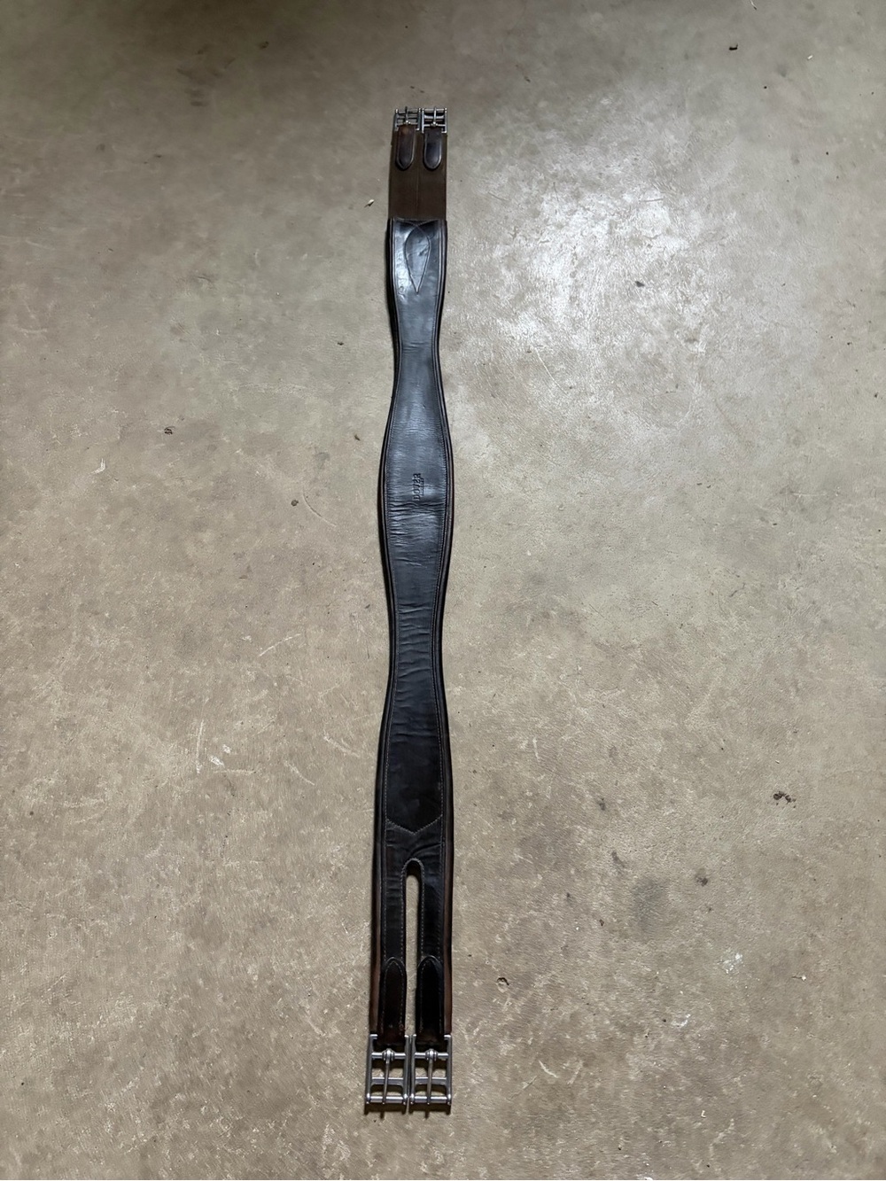 Dover hunter/jumper leather girth, brown, 48”